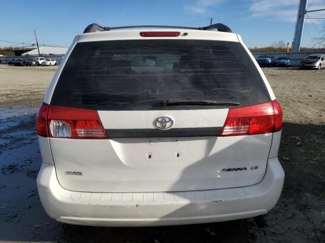 5TDZA23C85S350258 - 2005 TOYOTA SIENNA CE WHITE photo 6