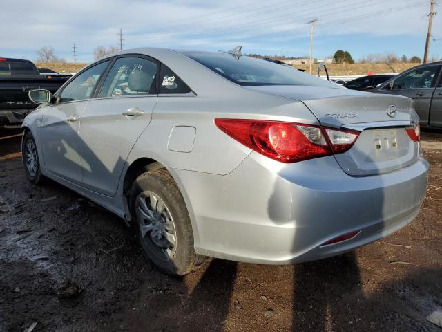 5NPEB4AC6BH077610 - 2011 HYUNDAI SONATA GLS SILVER photo 2