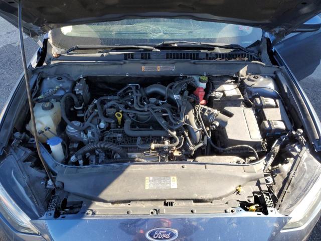 3FA6P0HD0JR264825 - 2018 FORD FUSION SE BLUE photo 11