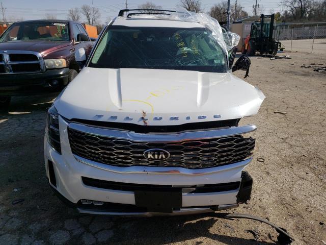 5XYP5DHC1LG084835 - 2020 KIA TELLURIDE SX WHITE photo 5