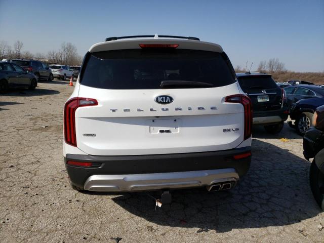 5XYP5DHC1LG084835 - 2020 KIA TELLURIDE SX WHITE photo 6