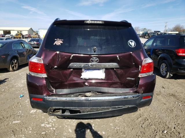 5TDBK3EH5CS149492 - 2012 TOYOTA HIGHLANDER BASE Violet photo 6