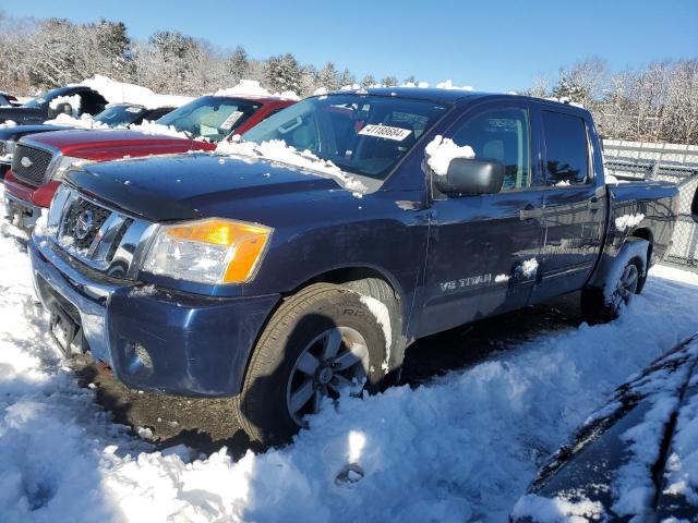 1N6AA0EJ3CN306794 - 2012 NISSAN TITAN S BLUE photo 1