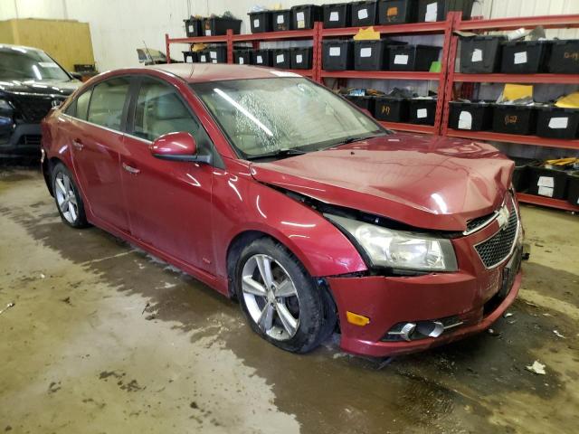 1G1PG5SC7C7342516 - 2012 CHEVROLET CRUZE LT RED photo 4