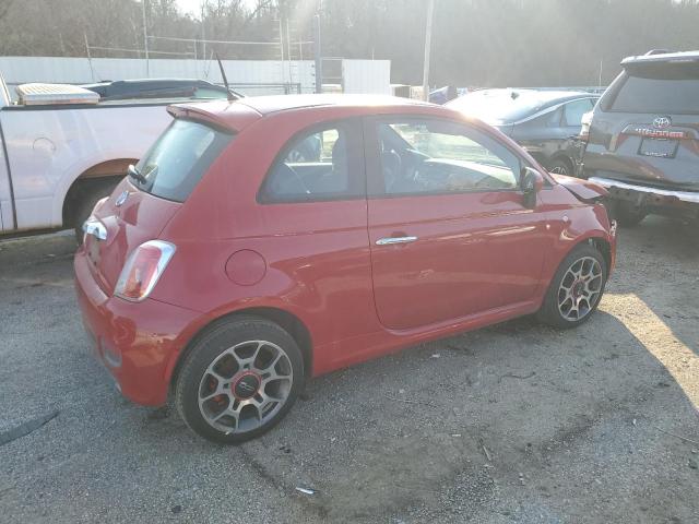 3C3CFFBR9ET219158 - 2014 FIAT 500 SPORT RED photo 3