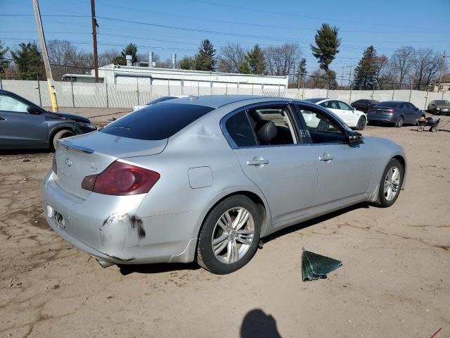 JN1CV6AP3DM302428 - 2013 INFINITI G37 BASE SILVER photo 3