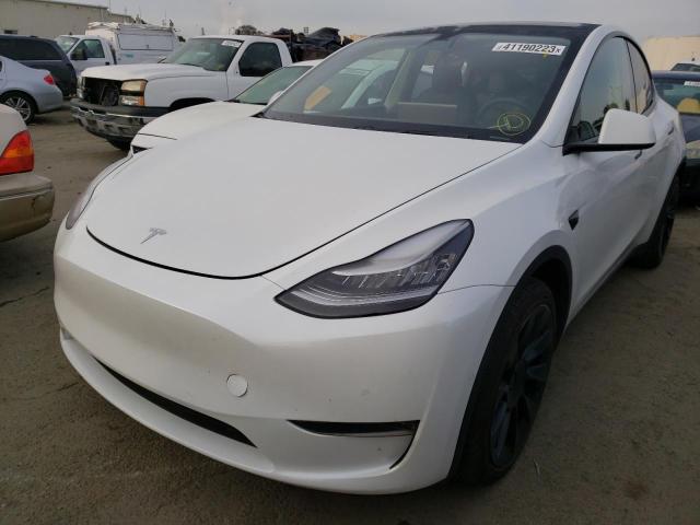 5YJYGDEEXLF043650 - 2020 TESLA MODEL Y WHITE photo 1