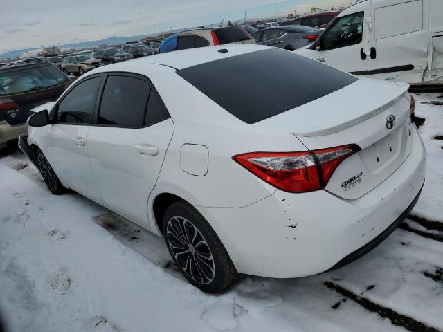 2T1BURHE0FC336344 - 2015 TOYOTA COROLLA L WHITE photo 2