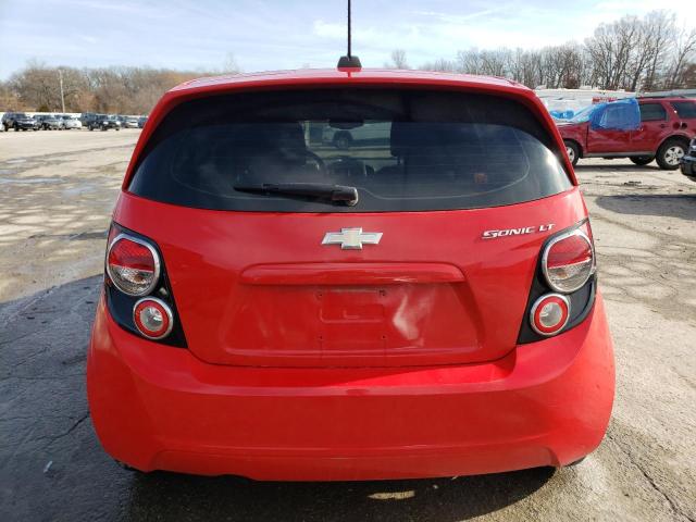 1G1JC6SH3F4200818 - 2015 CHEVROLET SONIC LT RED photo 6