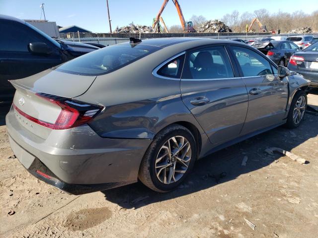 KMHL14JA9NA174395 - 2022 HYUNDAI SONATA SEL GRAY photo 3