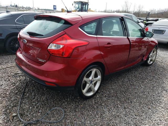 1FADP3N29EL378080 - 2014 FORD FOCUS TITANIUM RED photo 3