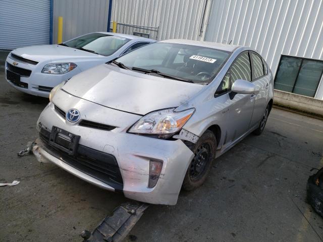 JTDKN3DU9C5417729 - 2012 TOYOTA PRIUS ვერცხლისფერი ფოტო 1