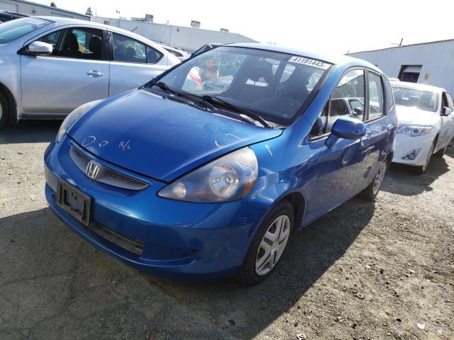 JHMGD37497S044685 - 2007 HONDA FIT BLUE photo 1