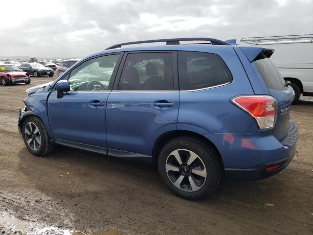 JF2SJARC9JH521778 - 2018 SUBARU FORESTER 2.5I LIMITED BLUE photo 2