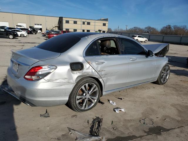 55SWF4JB7HU194960 - 2017 MERCEDES-BENZ C 300 SILVER photo 3