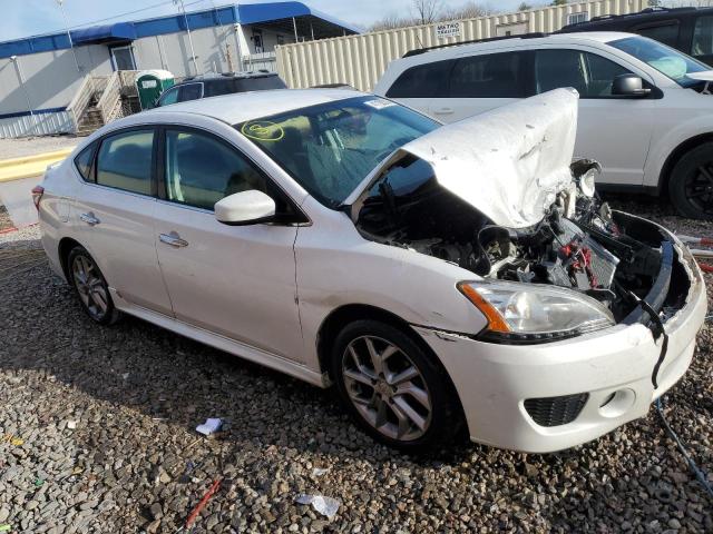 3N1AB7AP6DL704444 - 2013 NISSAN SENTRA S WHITE photo 4