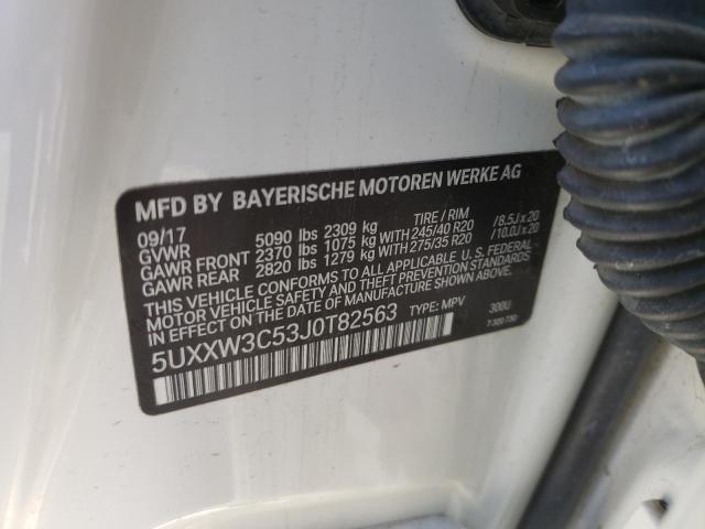 5UXXW3C53J0T82563 - 2018 BMW X4 XDRIVE2 WHITE photo 12
