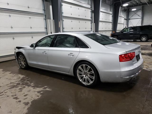 WAURGAFD4DN002780 - 2013 AUDI A8 L QUATTRO GRAY photo 2