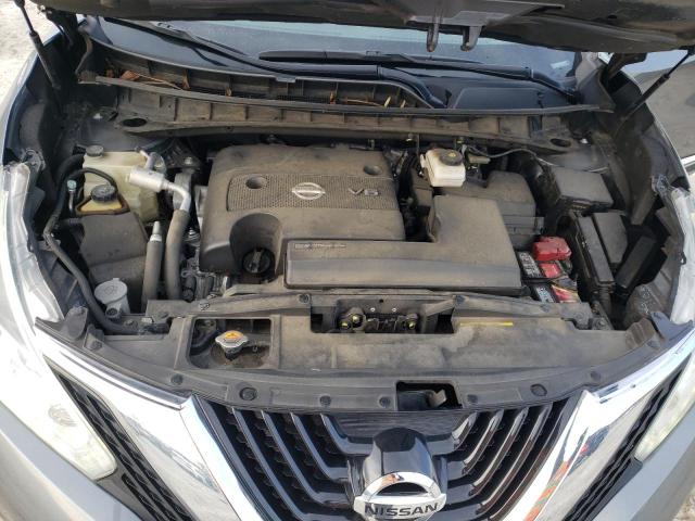 5N1AZ2MG6FN250962 - 2015 NISSAN MURANO S GRAY photo 12