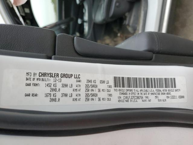 1C4RJFJG7EC386764 - 2014 JEEP GRAND CHER SUMMIT Ağ foto 13