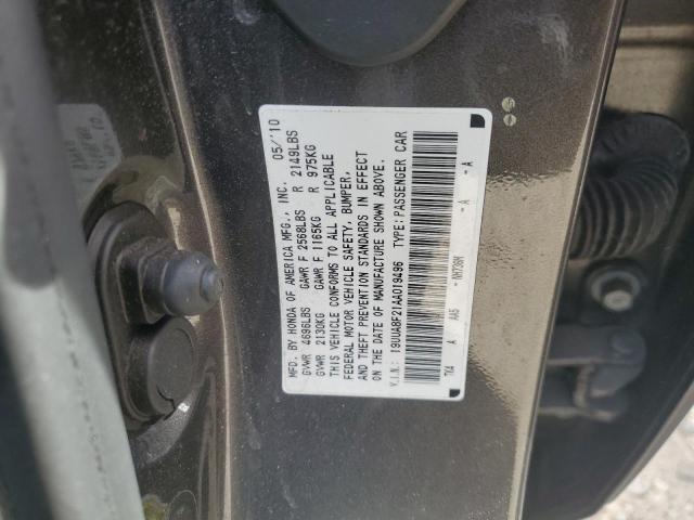 19UUA8F21AA019496 - 2010 ACURA TL GRAY photo 12