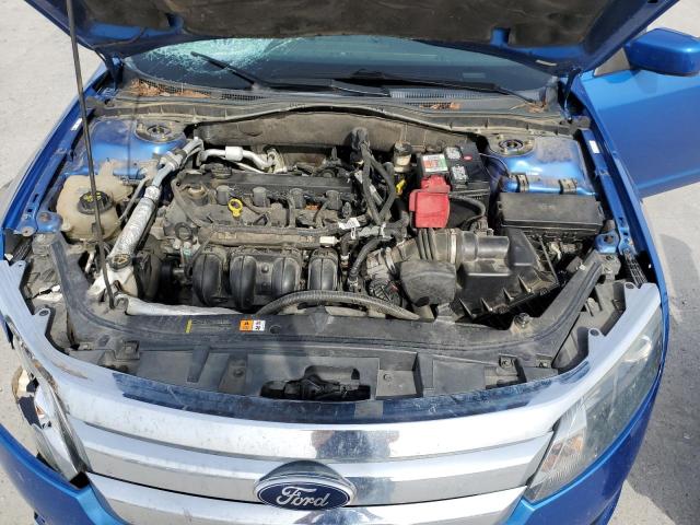 3FAHP0HA0BR142742 - 2011 FORD FUSION SE BLUE photo 11