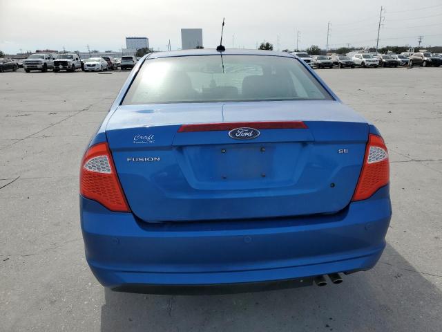 3FAHP0HA0BR142742 - 2011 FORD FUSION SE BLUE photo 6