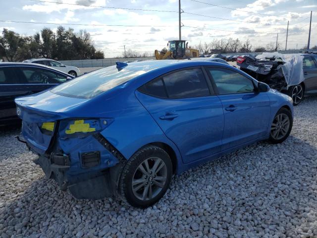 5NPD84LF5HH160861 - 2017 HYUNDAI ELANTRA SE BLUE photo 3