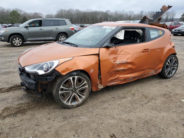 KMHTC6AE6GU298277 - 2016 HYUNDAI VELOSTER TURBO ORANGE photo 1