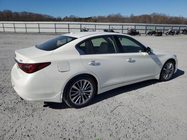 JN1EV7AP7JM358253 - 2018 INFINITI Q50 LUXE WHITE photo 3