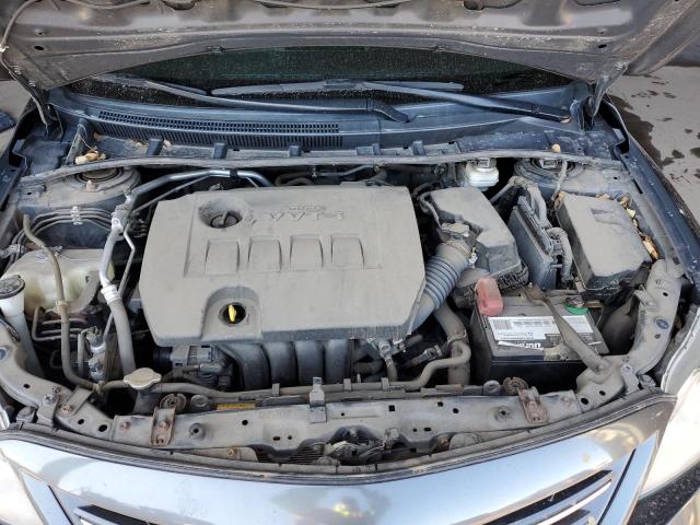 2T1BU4EE0DC109482 - 2013 TOYOTA COROLLA BASE GRAY photo 11
