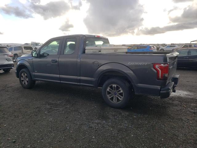 1FTEX1CP1FKE66016 - 2015 FORD F150 SUPER GRAY photo 2