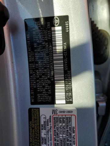 4T1BK46KX7U050292 - 2007 TOYOTA CAMRY LE SILVER photo 13