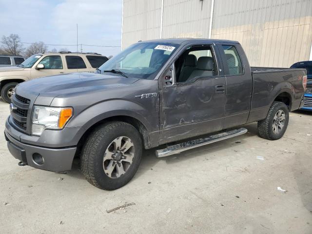 1FTFX1EF9EFC24364 - 2014 FORD F150 SUPER CAB GRAY photo 1