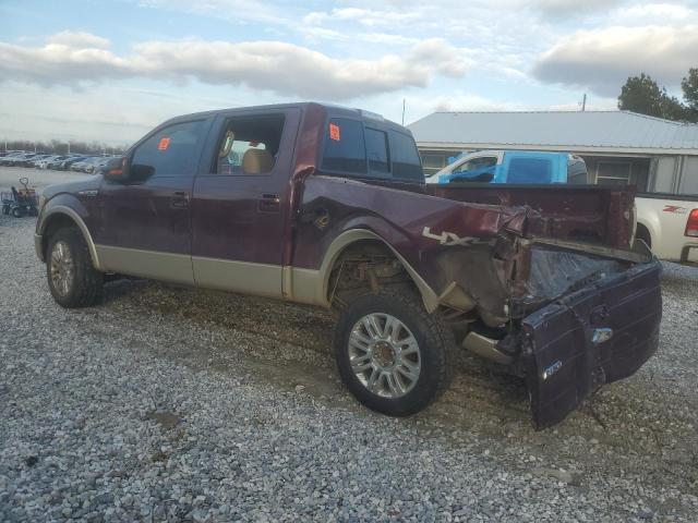 1FTFW1EV3AFA68729 - 2010 FORD F150 SUPERCREW MAROON photo 2