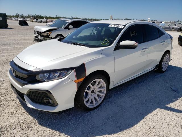 SHHFK7G42JU218755 - 2018 HONDA CIVIC SPORT WHITE photo 1