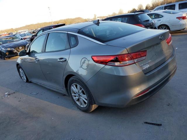 5XXGT4L39GG057647 - 2016 KIA OPTIMA LX GRAY photo 2