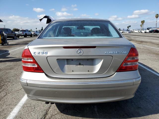 WDBRF40J73F399320 - 2003 MERCEDES-BENZ C 230K SPORT SEDAN GRAY photo 6