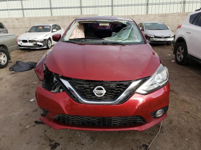 3N1AB7AP4HL649529 - 2017 NISSAN SENTRA S RED photo 5