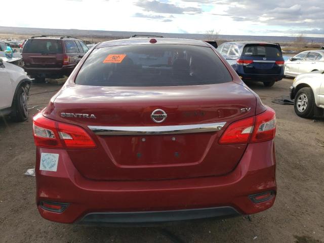 3N1AB7AP4HL649529 - 2017 NISSAN SENTRA S RED photo 6