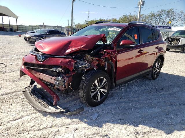 2T3WFREV9JW494342 - 2018 TOYOTA RAV4 ADVENTURE RED photo 1