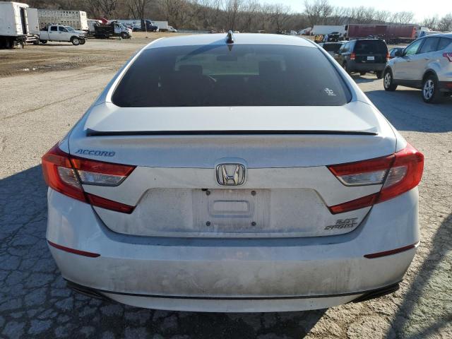 1HGCV2F31MA002854 - 2021 HONDA ACCORD SPORT WHITE photo 6