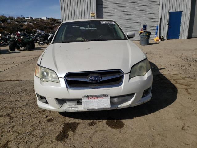 4S3BL626487226078 - 2008 SUBARU LEGACY 2.5I LIMITED WHITE photo 5