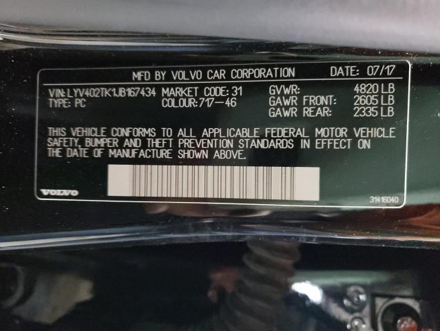 LYV402TK1JB167434 - 2018 VOLVO S60 INSCRIPTION BLACK photo 12