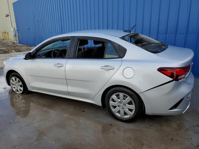 3KPA24ADXME391212 - 2021 KIA RIO LX SILVER photo 2