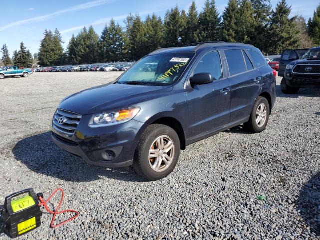 5XYZGDAG4CG137852 - 2012 HYUNDAI SANTA FE GLS BLUE photo 1