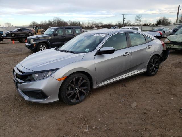 2HGFC2E82KH576975 - 2019 HONDA CIVIC SPORT 银色 照片 1