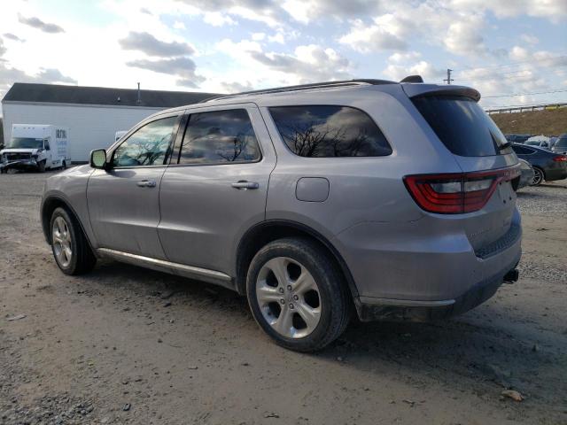 1C4RDJDG9EC278913 - 2014 DODGE DURANGO LIMITED SILVER photo 2