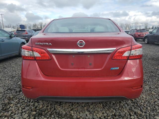 3N1AB7AP7DL798382 - 2013 NISSAN SENTRA 4D S RED photo 6