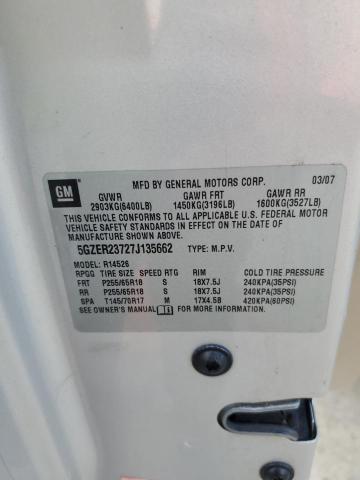 5GZER23727J135662 - 2007 SATURN OUTLOOK XR GOLD photo 13